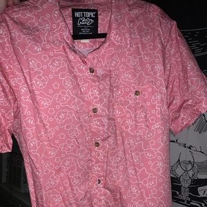 Mens hot topic Kirby print button down